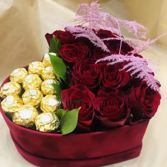 Flower box ze Słodkościami