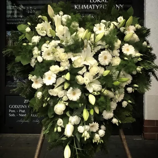 Wieniec z Kwiatów Żywych Serce