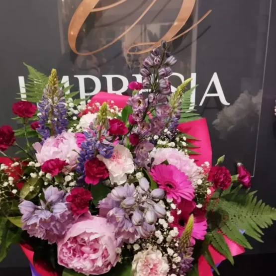 Bukiet fioletowo-różowy