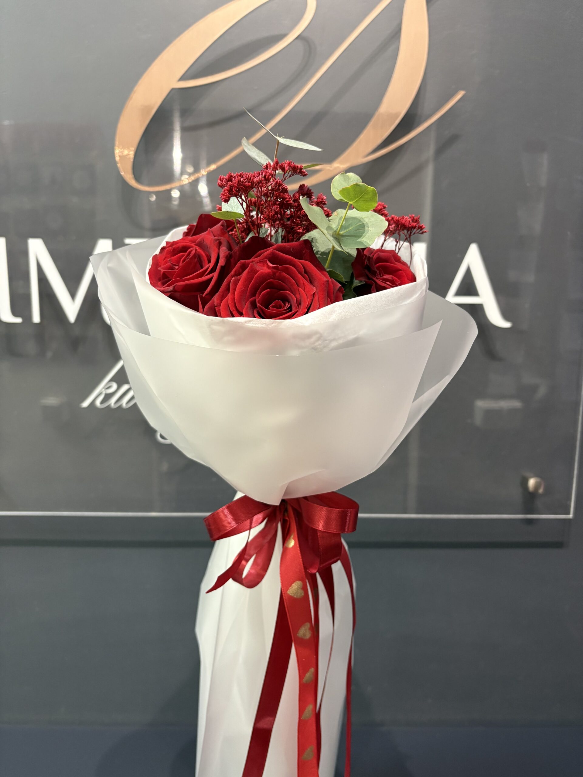 Bukiet czerwone róże berło - obrazek 4
