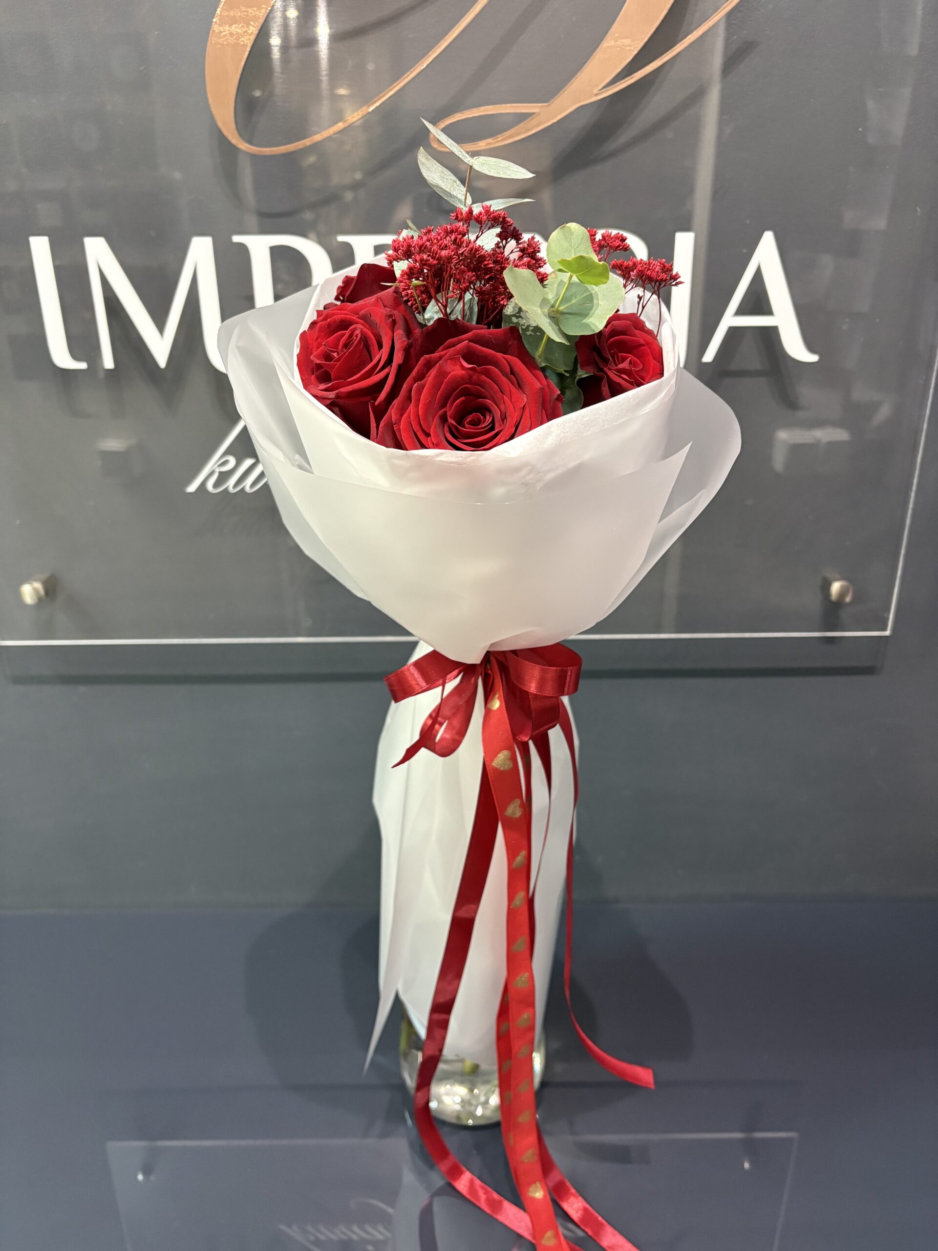 Bukiet czerwone róże berło - obrazek 3