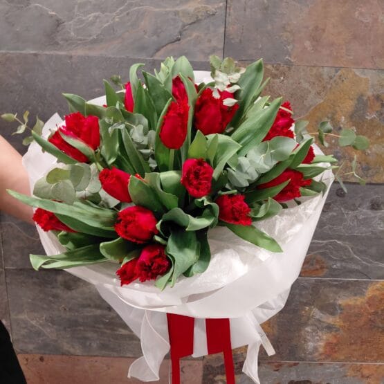 Bukiet czerwonych tulipanów Bukiet czerwonych tulipanów
